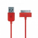 Data кабель для iPhone 4S 3GS, iPad 1/2/3, iPod nano 6th, iPad3 (красный)