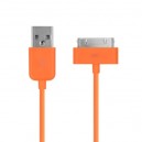 Data кабель для iPhone 4S 3GS, iPad 1/2/3, iPod nano 6th, iPad3 (оранжевый)