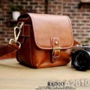 Винтажная фото сумка 20*20*15см для маленьких камер (коричневый)