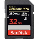 Карта памяти SanDisk 32GB Extreme PRO UHS-II SDHC (чтение 280 MB/s, запись 250 MB/s)