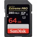 Карта памяти SanDisk 64GB Extreme PRO UHS-II SDHC (чтение 280 MB/s, запись 250 MB/s)