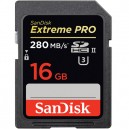 Карта памяти SanDisk 16GB Extreme PRO UHS-II SDHC (чтение 280 MB/s, запись 250 MB/s)