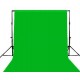 Нетканный фон хромакей зеленого цвета 1.5м x 2м (1.5*2м)