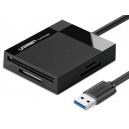 Картридер UGREEN USB 3.0 Multi MicroSD/SD/TF/MS/CF (30333)