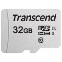 Карта памяти Transcend microSDHC 300S Class 10 UHS-I U1 32GB + SD adapter