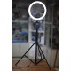 Кольцевой свет лампа визажиста (диаметр 30см, 180 диодов, 3200-5500K) + стойка 2м