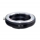 Адаптер Nikon F - Pentax K (объектив Nikon F - камера Pentax K)