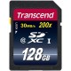 Карта памяти Transcend SDXC 128GB Class 10 (FullHD, 30MB/s, 200x)