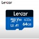 Карта памяти MicroSD LEXAR Blue 64Gb 663x UHS-I V30 4K 100MBs