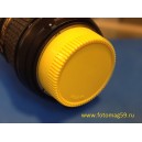 Задняя крышка для объектива Nikon (желтая)