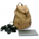 Винтажный фоторюкзак под фото оборудование и ноутбук (светло-желтый)
